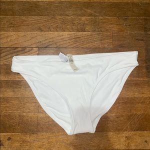 Bnwt white bikini bottoms
